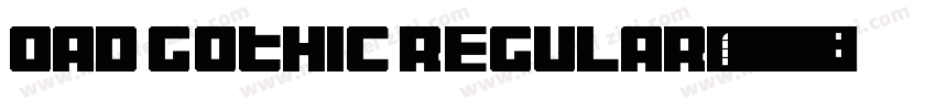 oad Gothic Regular字体转换